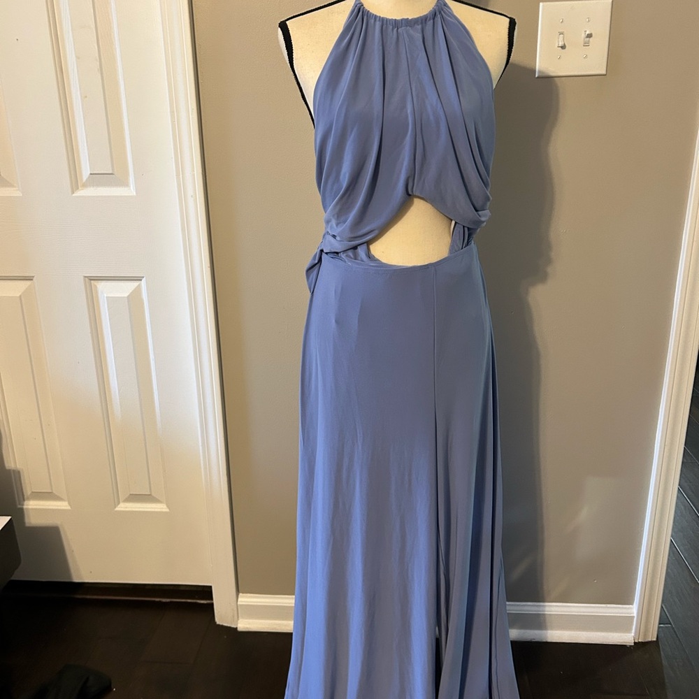 ASOS Blue Halter Jumpsuit - Picture 3 of 4